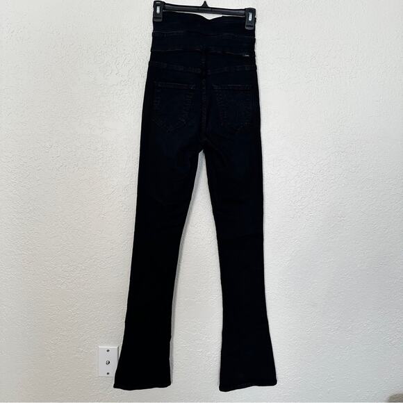 Mother Triple Stack Runaway Jean In Not Guilty Black 24 - Picture 7 of 9